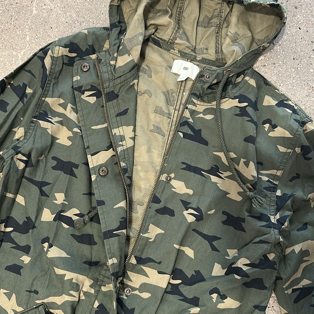 Nordstrom BP Camouflage Hooded Jacket